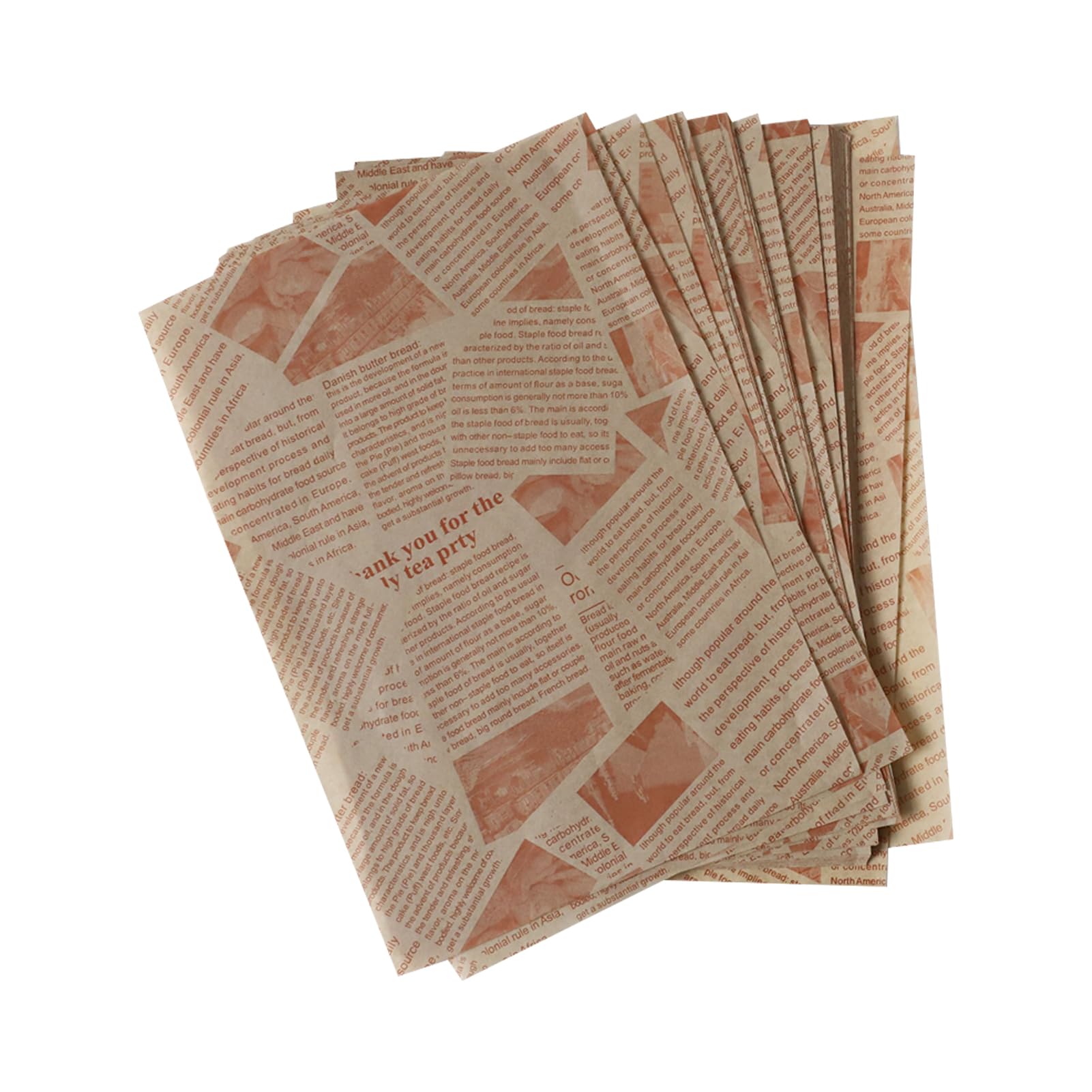 Papel antigrasa para pan, sándwich y repostería con 200 hojas impermeables de hornear