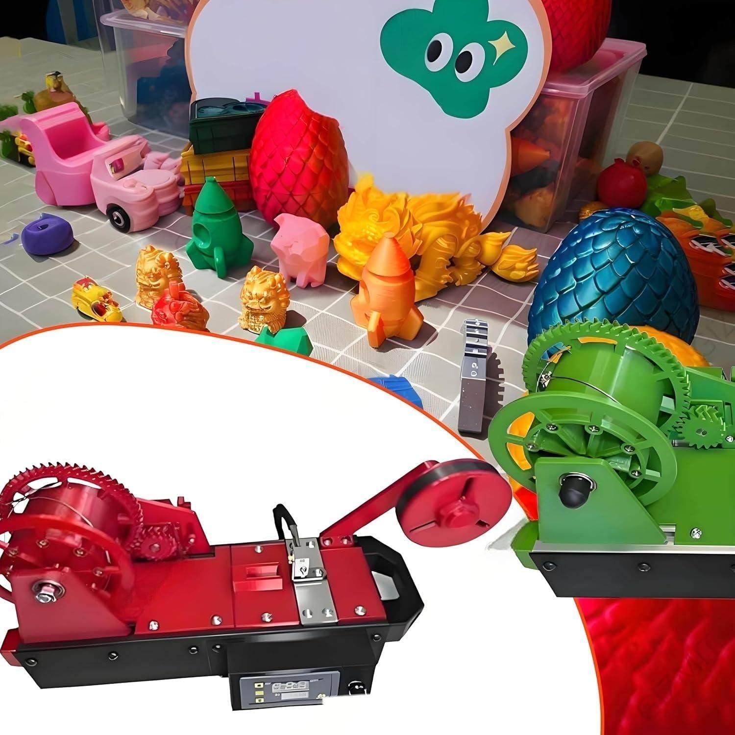 3D Printer Extruder, Desktop Filament Maker Machine, Plastic Bottles Filament Pultruded, Recycled Pet Bottle Recycling for Families, DIY Makers, Small Studios Red