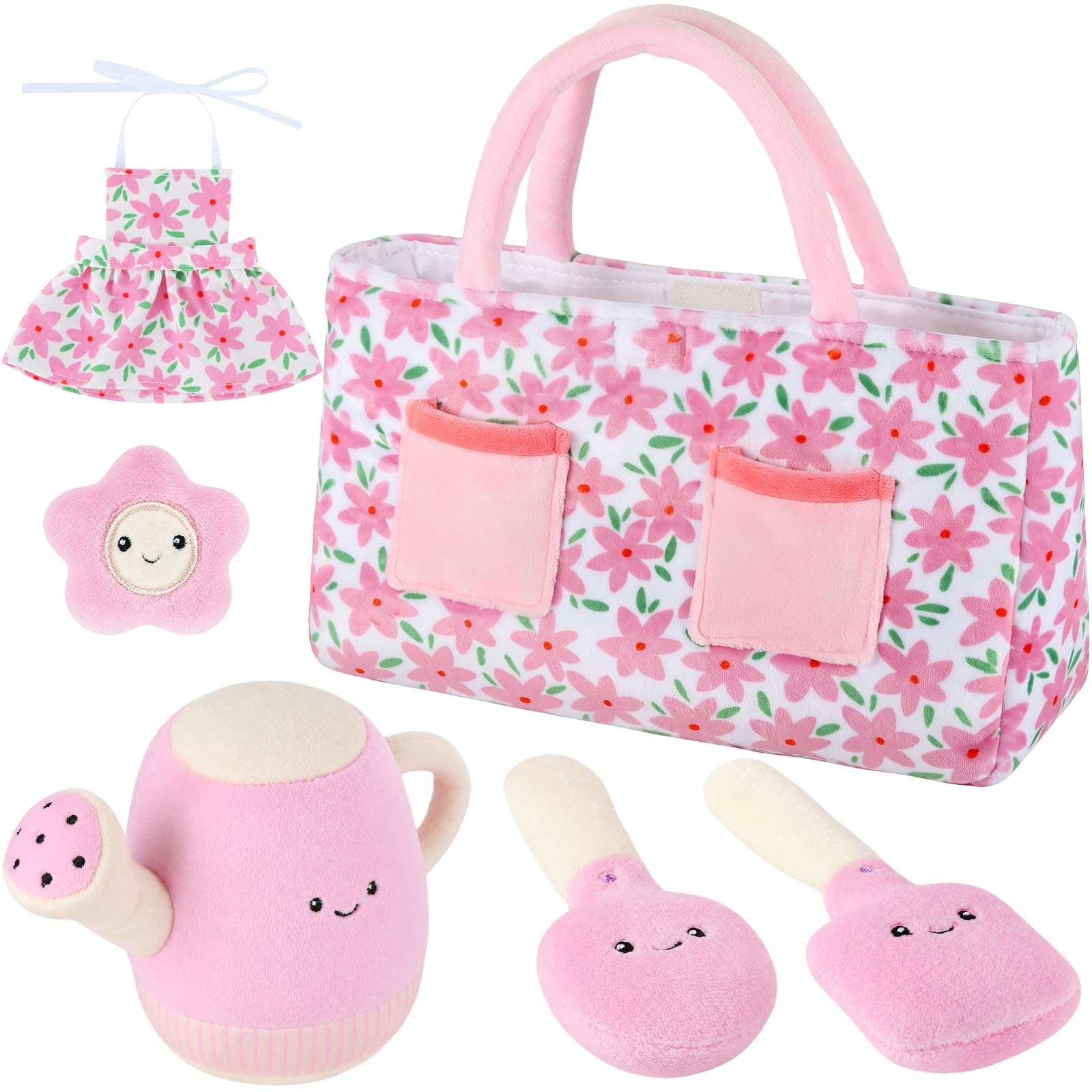 GAGAKU Baby Doll Garden Set, 9 Inch Doll Gardening Accessories, 6Pcs