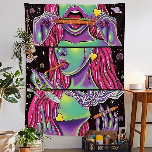 Miniatura 8 de Tapiz de calavera de luz negra, luz negra, fases lunares, tapiz de luz negra, tapiz de esqueleto de luz negra, tapiz de esqueleto de luz negra,