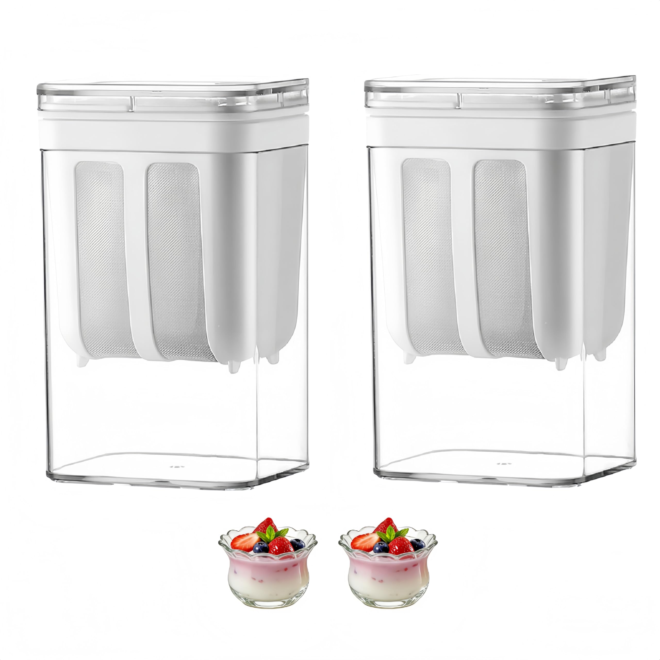 Séparateur de yaourt grec 1,9 quarts et filtre pour jus de fruits