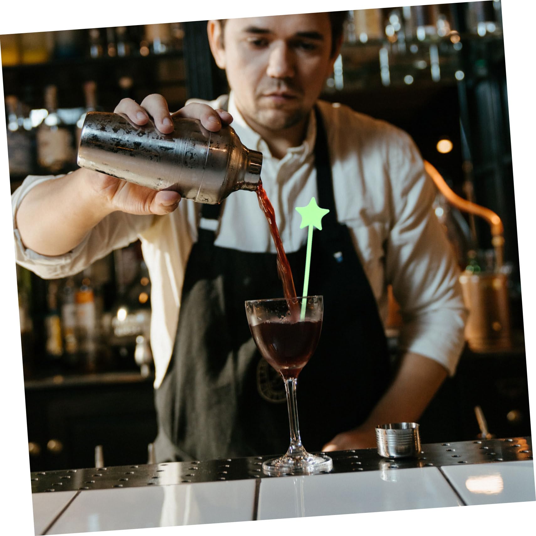 Unomor 50Pcs Colorful Mixing Rods for Drinks Multi Functional Cocktail Stirrer for Juices Milk Tea and Cocktails Kitchen Stirring Rods with Ergonomic Design