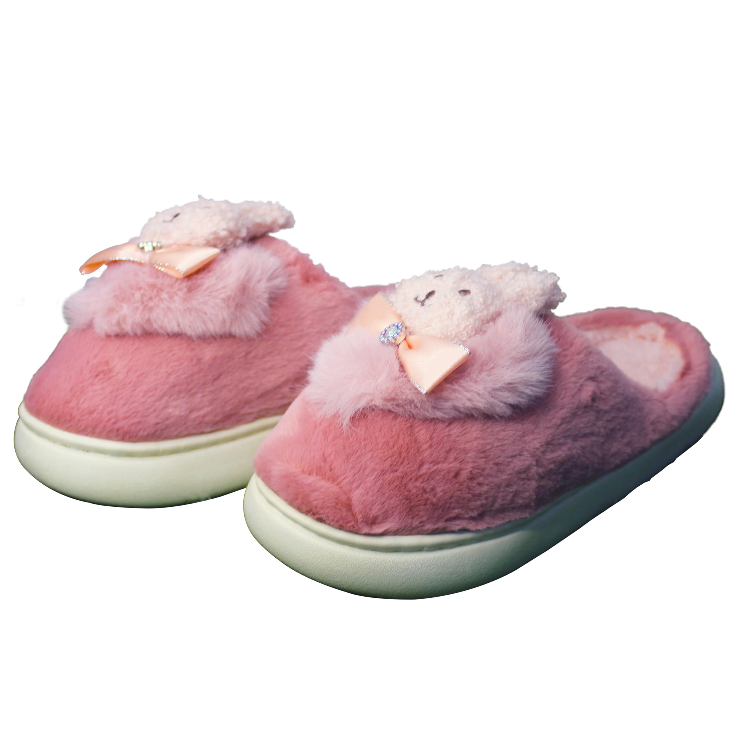 ELEG & STILANCE Winter Slippers For Women Woolen Fur Warm Flip Flop Carpet Slippers Slide On Non Slip Home Bedroom Sliders Casual Ortho Soft Slippers For Women Slides Flats Chappal (Rabbit New, 5) (B0D9NKNWWK) Amazon Price History, Amazon Price Tracker