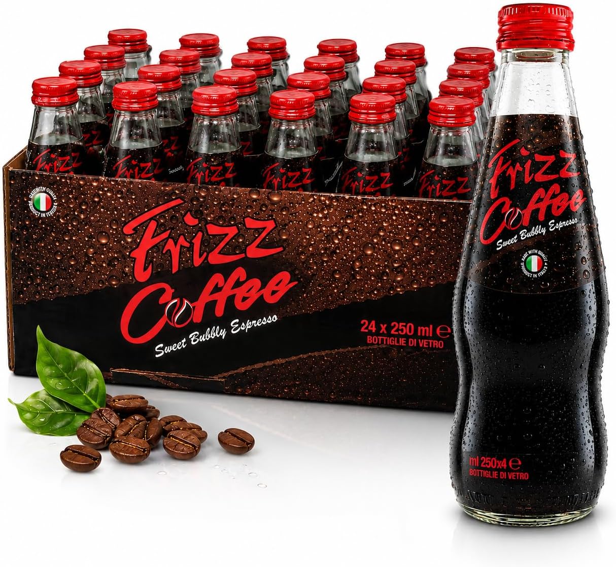 Frizz Coffee, Carbonated Coffee Drink, 8.5 Ounce (24-pack)