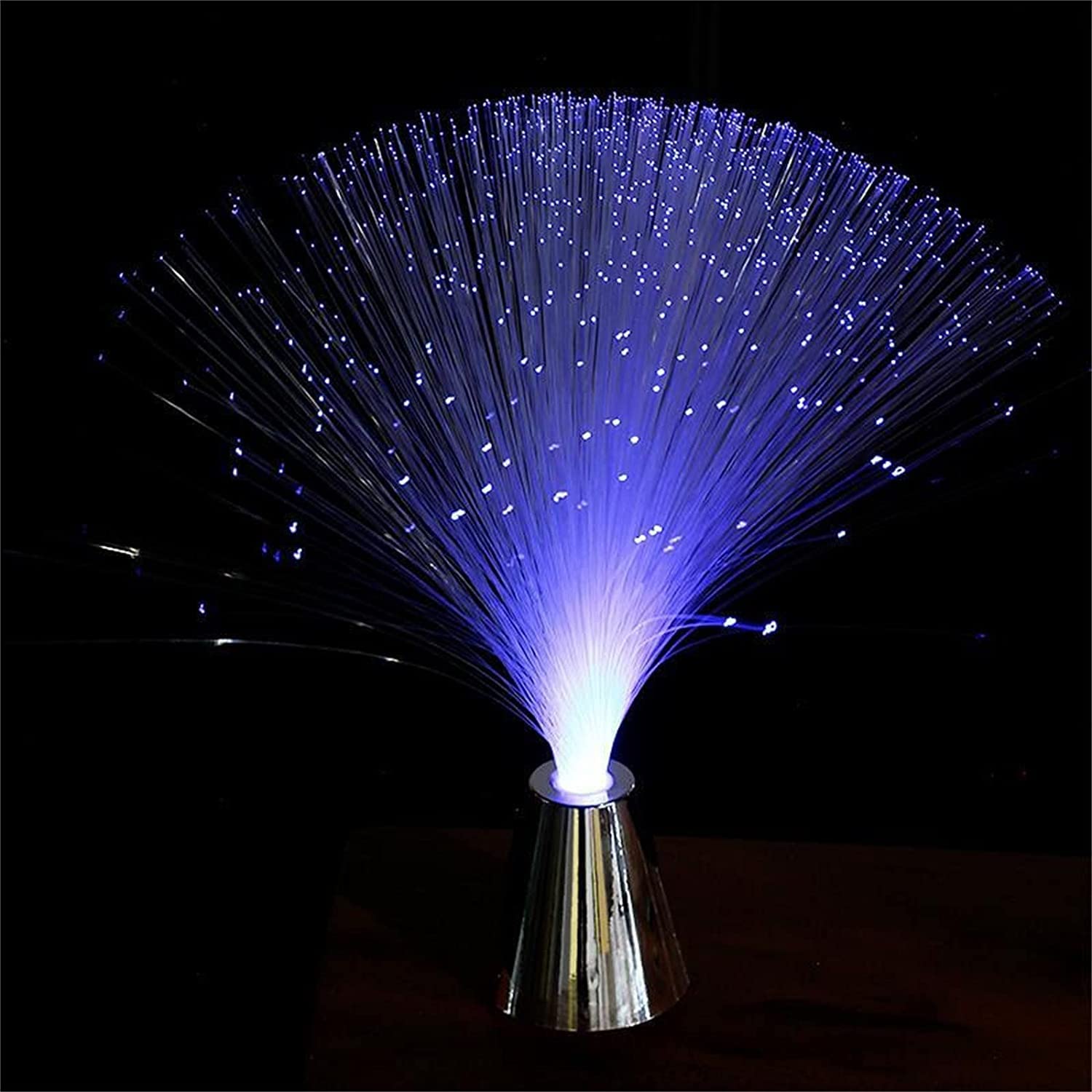 Beautiful Romantic LED Fiber Optic Nightlight Lamp for Home Color Changing USB Optical Fiber Lamp with USB Cable, Night Light Lamp Stand Home Decoration (Multi Color)