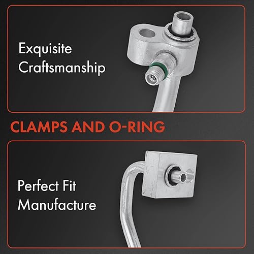 Miniatura 3 de A-Premium Conjunto de manguera de descarga de A/C y línea de líquido compatible con Chevrolet Sonic 2013-2018, 1.6L 1.8L