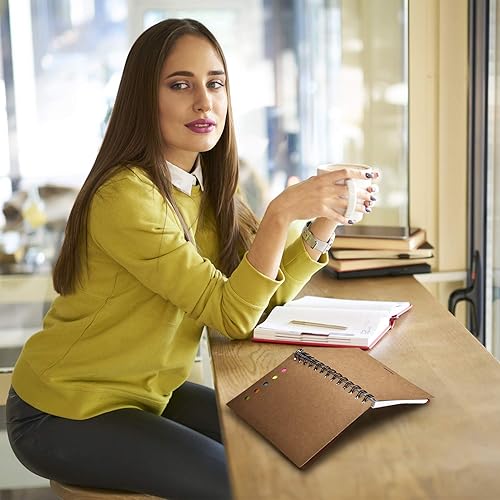 Miniatura 5 de Toodoo Cuaderno de espiral con notas adhesivas de colores y bolígrafo Paquete con 4 unidades