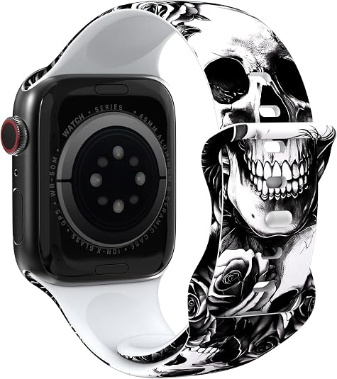 Stylish Bands Floral Pattern Design Compatible with Apple Watch