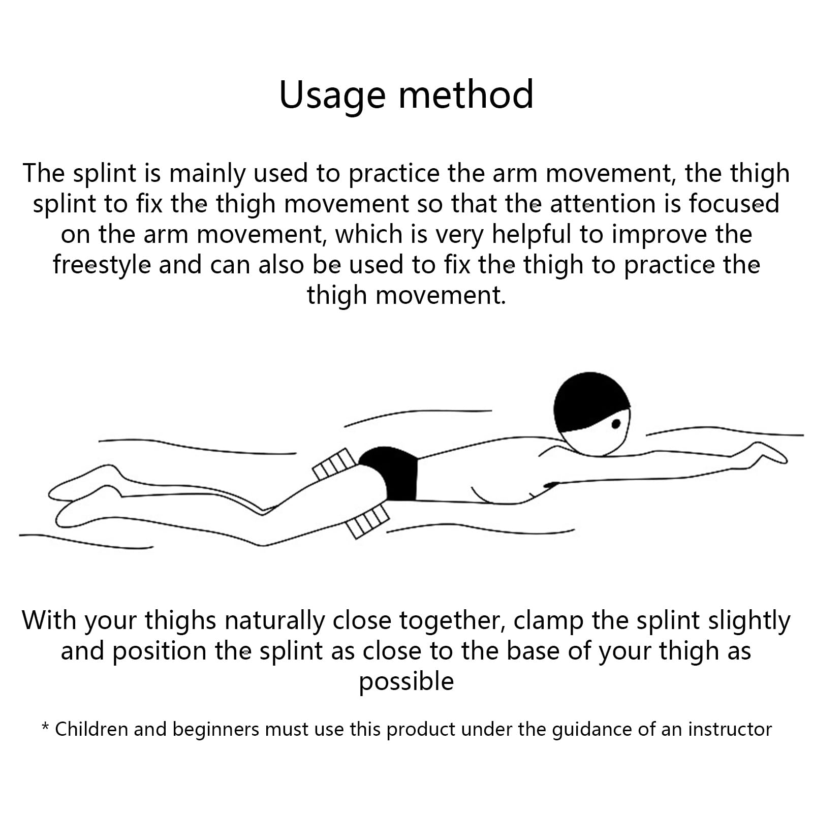 Nuoto Pull Boys Leg Float Schiuma Nuoto Pull Float Pool Training Tool Water Sport Floating Board Facile da usare Sport acquatici Floating Board Strumento di allenamento