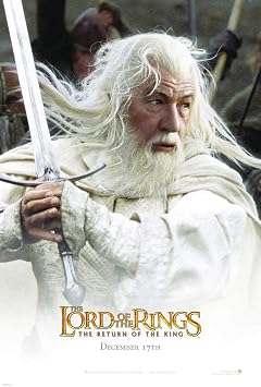 LORD OF THE RINGS RETURN OF THE KING MOVIE POSTER 2 Sided ORIGINAL GANDALF 27x40