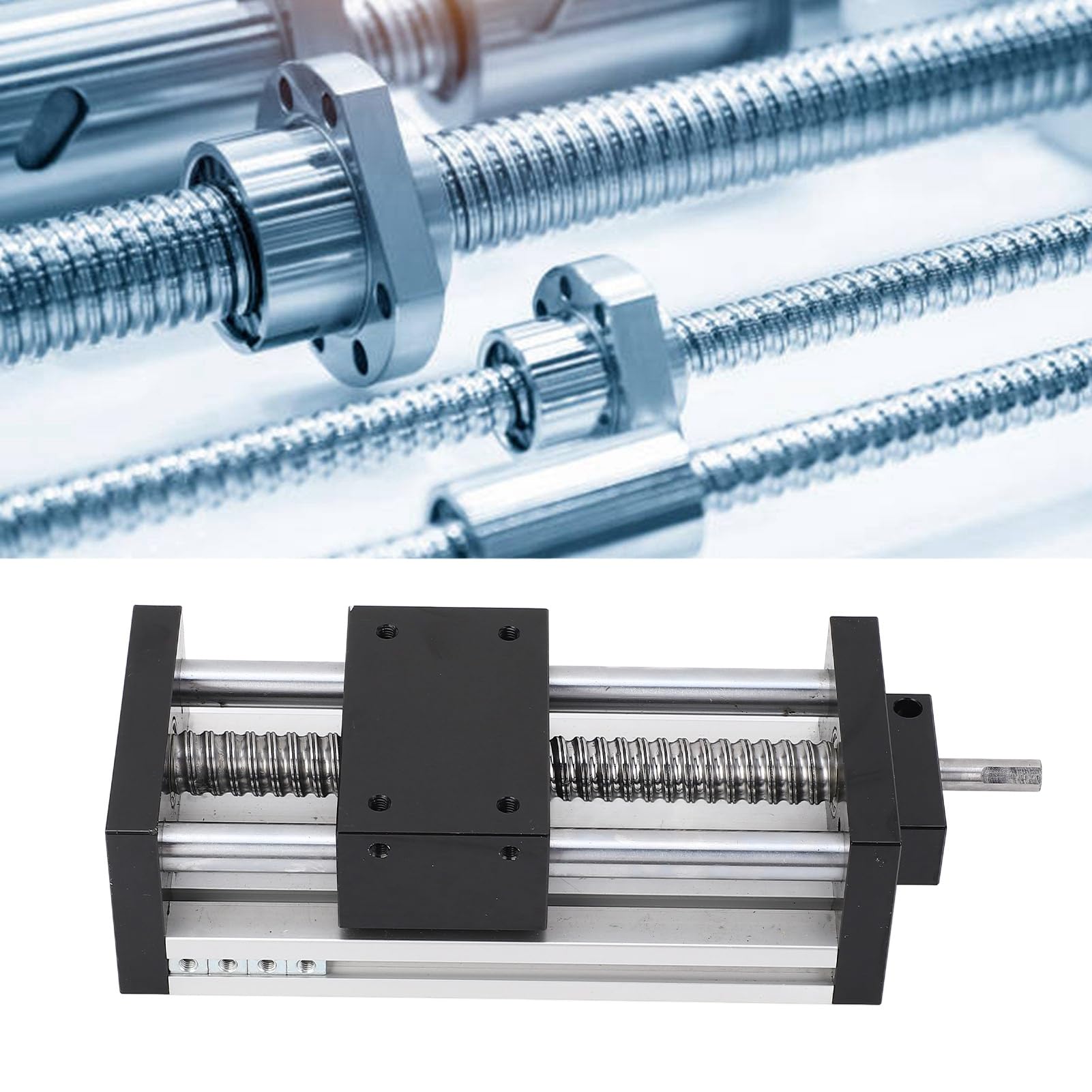 Linearschlitten, 100 mm x 10 mm, Schutzvorrichtung, Zwei Achsen, manueller Linearschlitten mit Handrad für DIY-CNC-Fräsmaschinen