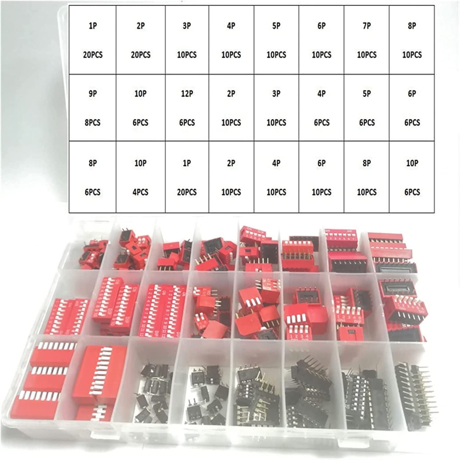 Interrupteur de glissière DIP SMD JCAKES fabrication de précision