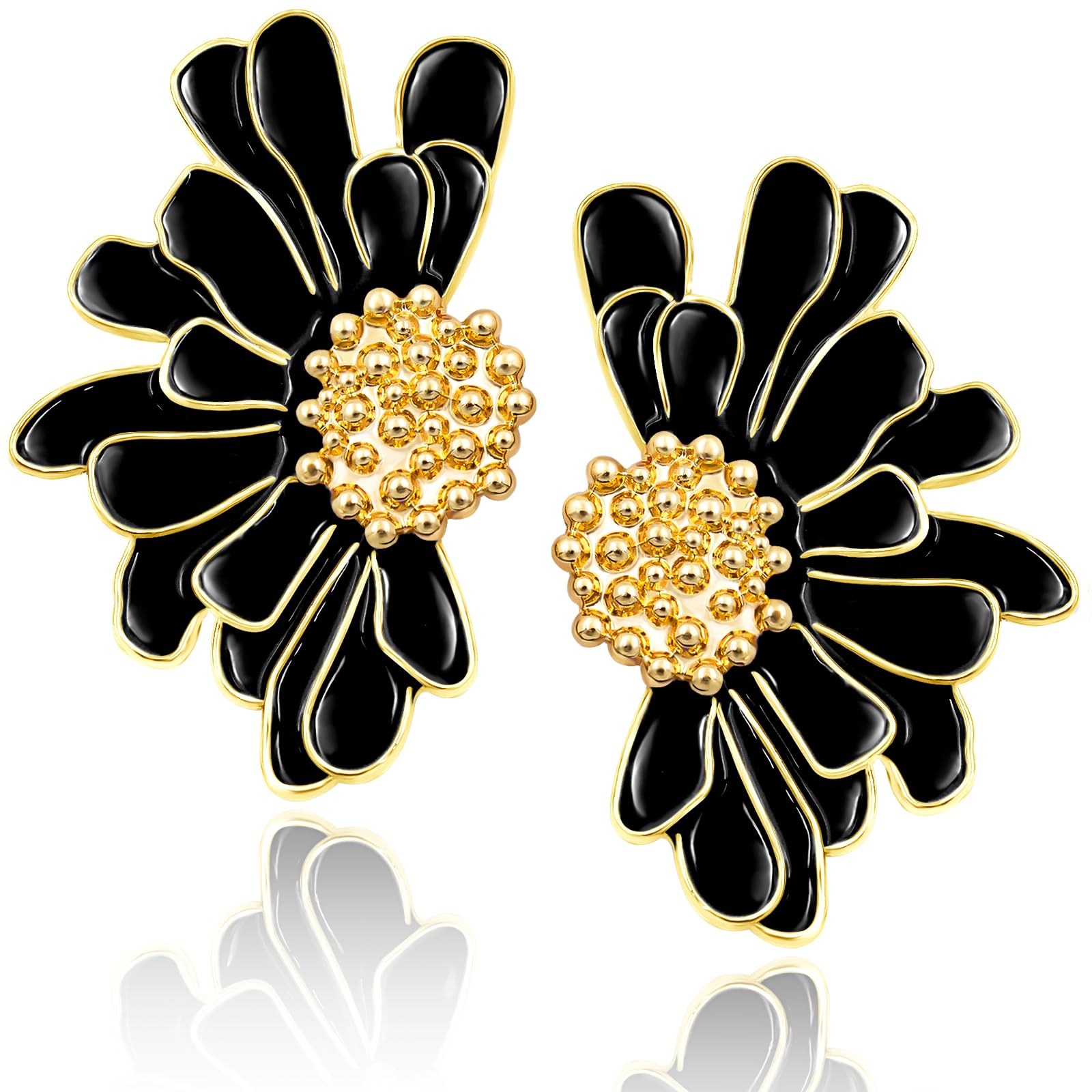 Nanafast Summer Boho Flower Earrings for Women Bridal Statement Large Daisy Flowers Earrings Vintage Dangle Piercing Stud Earrings Jewelry Gifts Green Red Black White Purple, Zinc, No Gemstone (B0CDC8V998) Amazon Price History, Amazon Price Tracker
