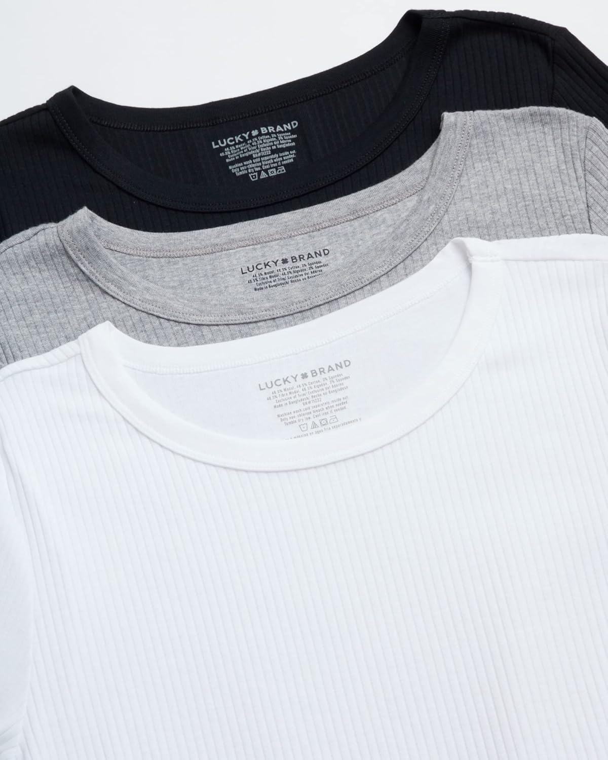 Lucky Brand Womens Black/Heather/White - Image 3