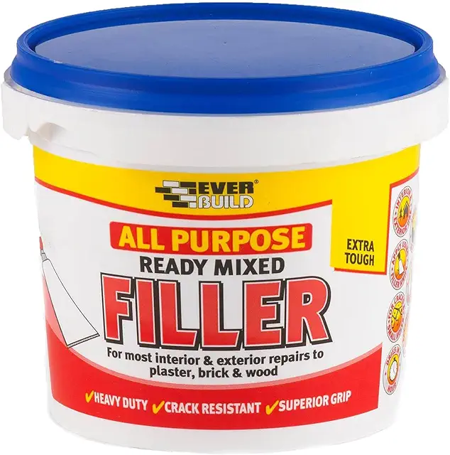 Everbuild All Purpose Wall Putty - Interior & Exterior Filler - 1Kg