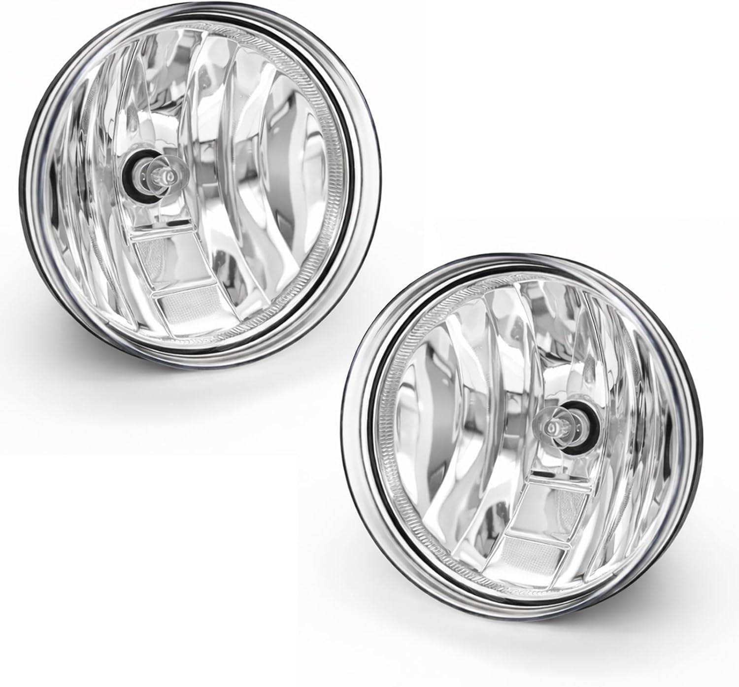 Fog Lights Assembly Compatible with 2007-2013 GMC Sierra 1500/2007-2014 Sierra 2500HD 3500HD Clear Lens Lamps(Not Fit Classic Models)