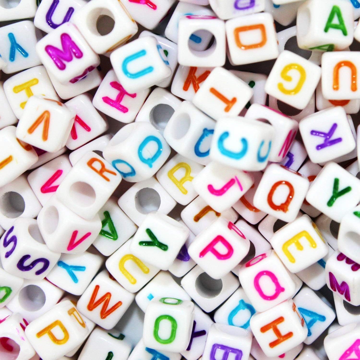 SERONLINE 800 Pcs Letter Beads Alphabet Beads for Jewelry Making with Colorful Letters for Kids DIY Bracelets, Necklaces, Children's Educational Toys, Handmade Gift