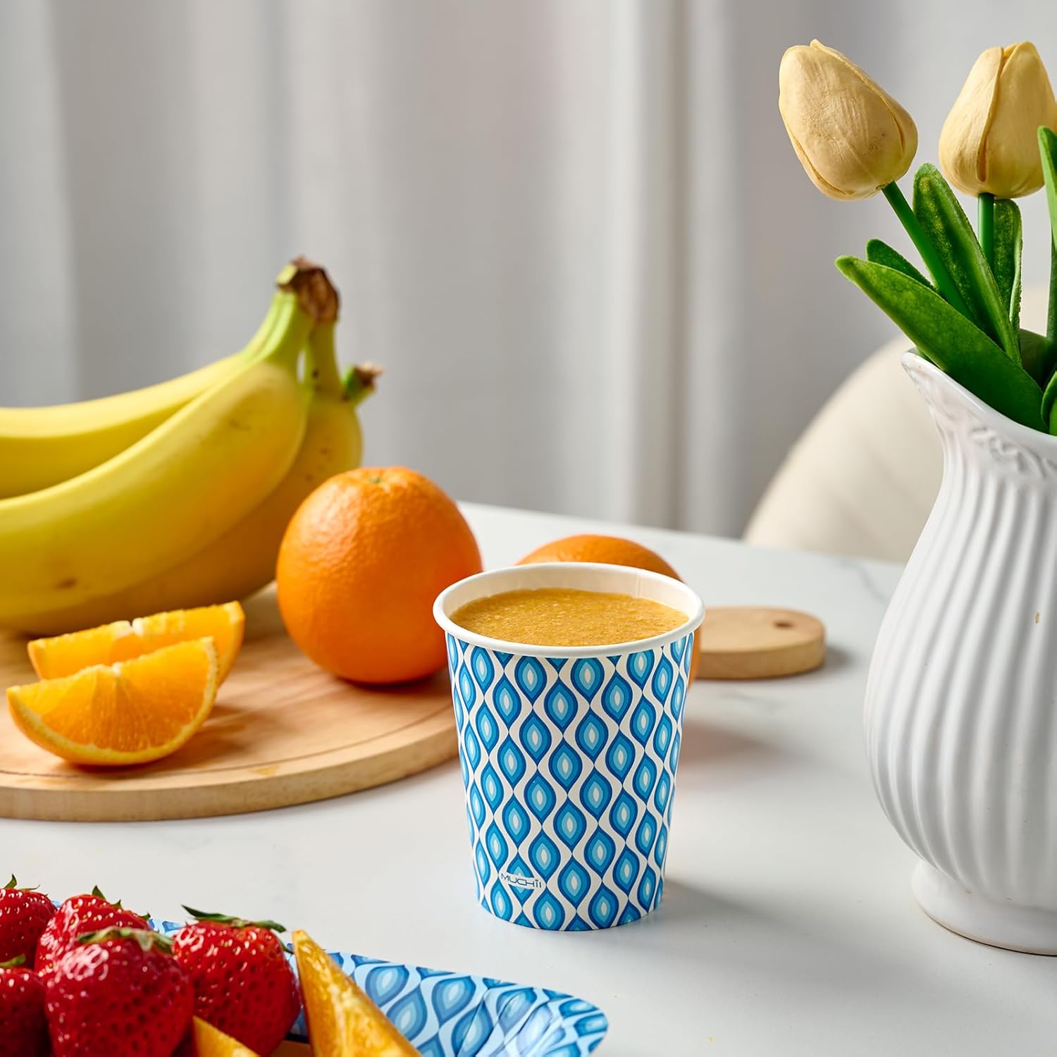 MUCHII 300 Count Paper Cups 8 oz, Disposable Drinking Cups for Party, Picnic, Travel, and Events - Image 8