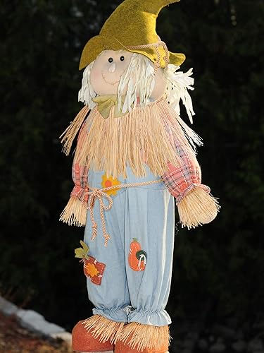 Miniatura 5 de Jetec Kit de 7 pajitas de espantapájaros, 5 material de rafia, accesorios de disfraz de espantapájaros, decoración de rafia, cuello, brazos y