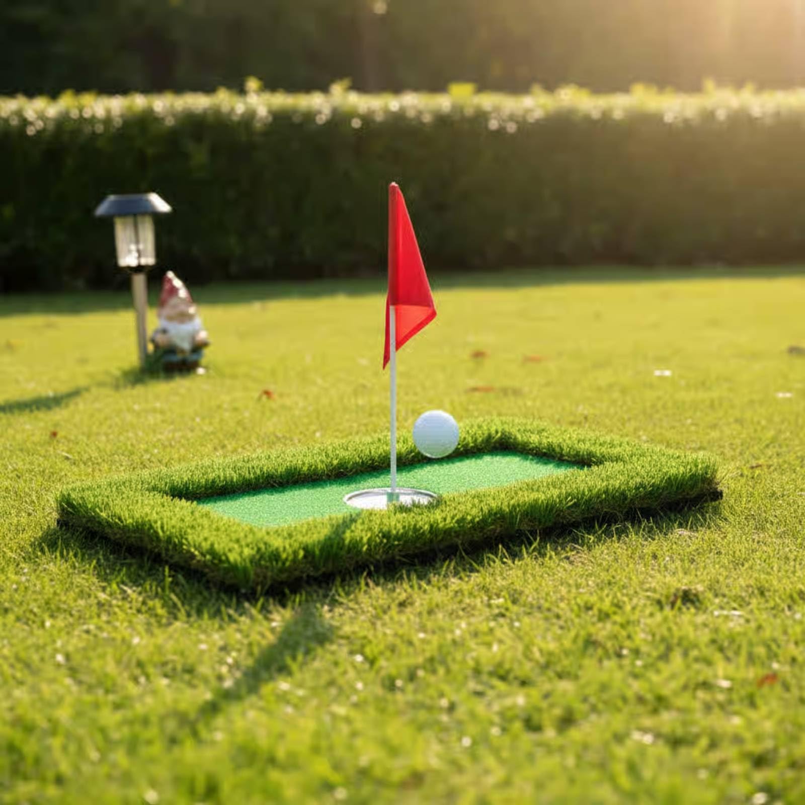 Green Galleggiante Golf Portatile Tappetino da Golf Galleggiante Forma Piede Attrezzatura Sportiva per Piscina