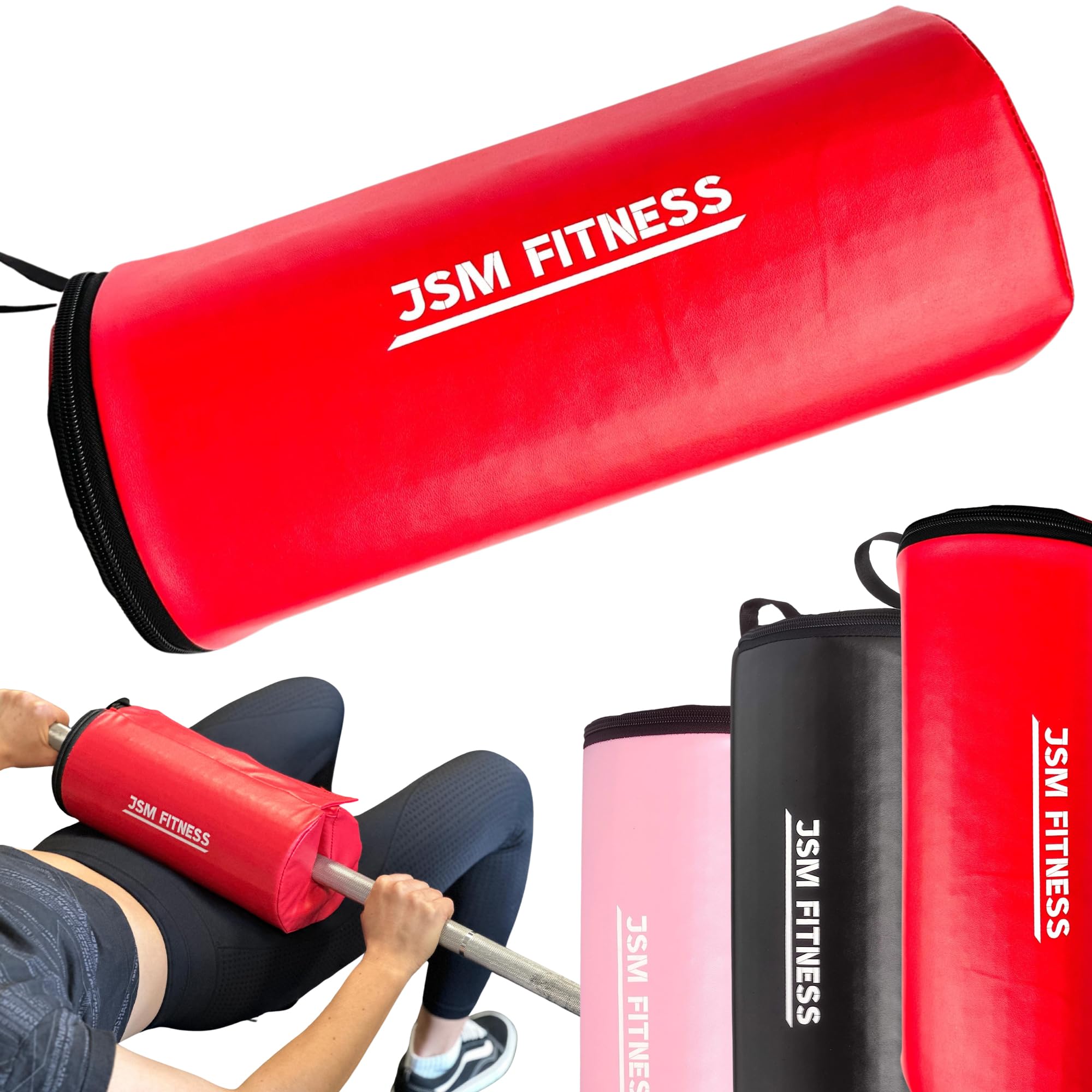 Cuscino Bilanciere Hip Thrust – Cuscinetto Palestra Extra Spesso per Spinte d’Anca e Glute Bridge – Protezione con Schiuma EPE e Chiusura – Cuscino Hip Thrust per Uomo e Donna
