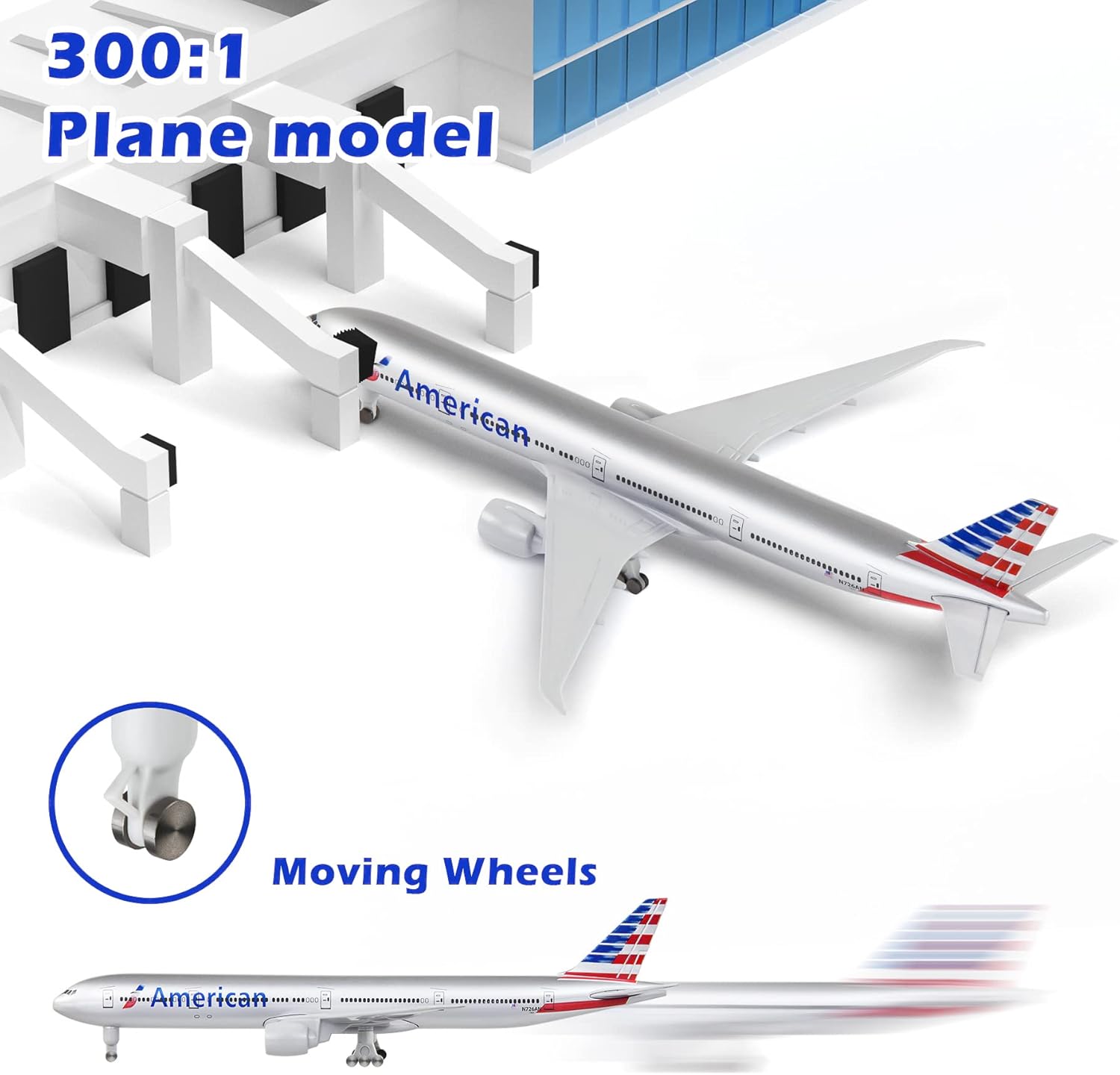 Lose Fun Park Diecast Airplane - Boeing 777 Model for Collections & Gifts