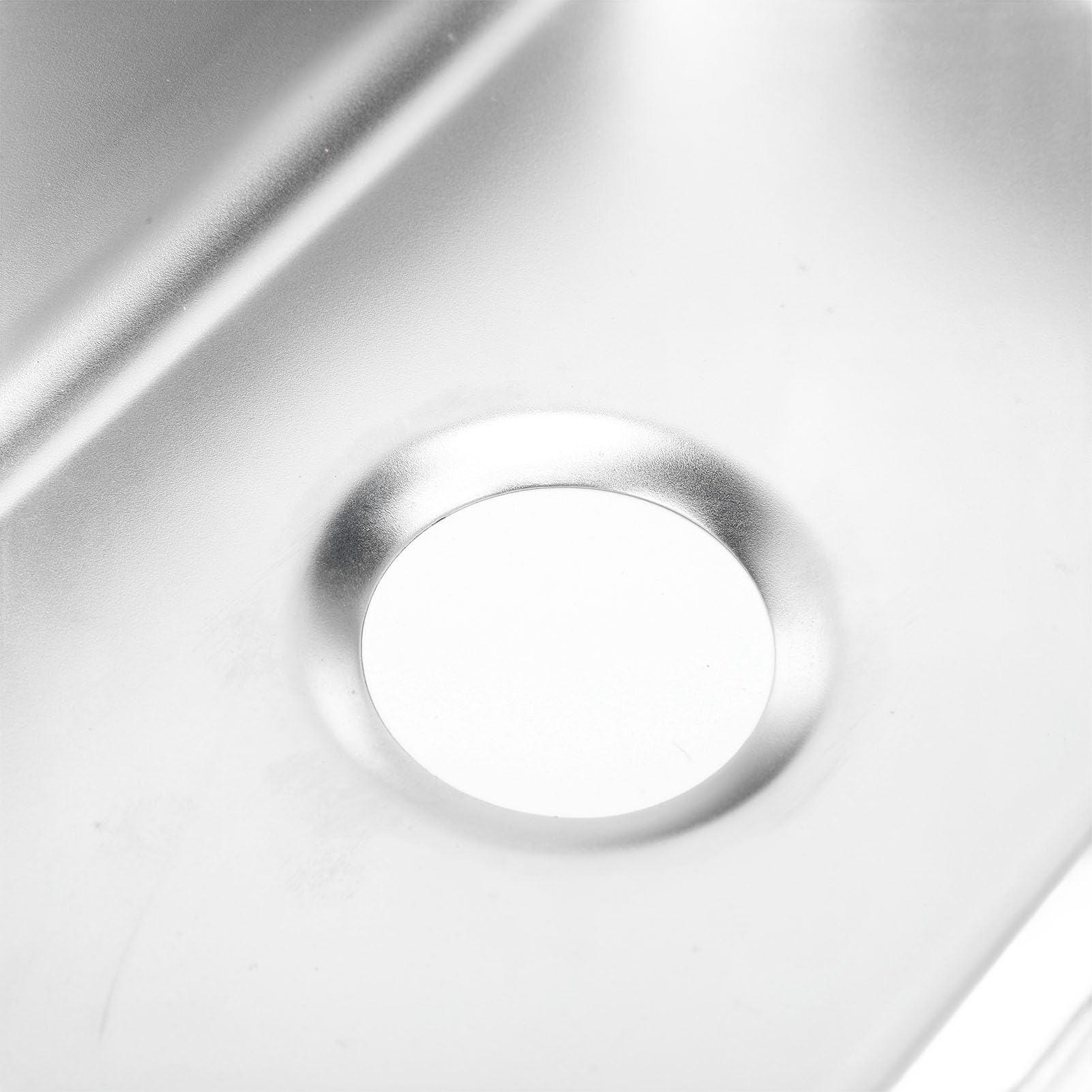 Lavandino per, 265x162x65 Mm Lavello in Acciaio Inossidabile RV 304 di Lunga Durata Facile Pulire con Scarico Fognario 40 Mm per Barche, Caravan, Yacht, Barche
