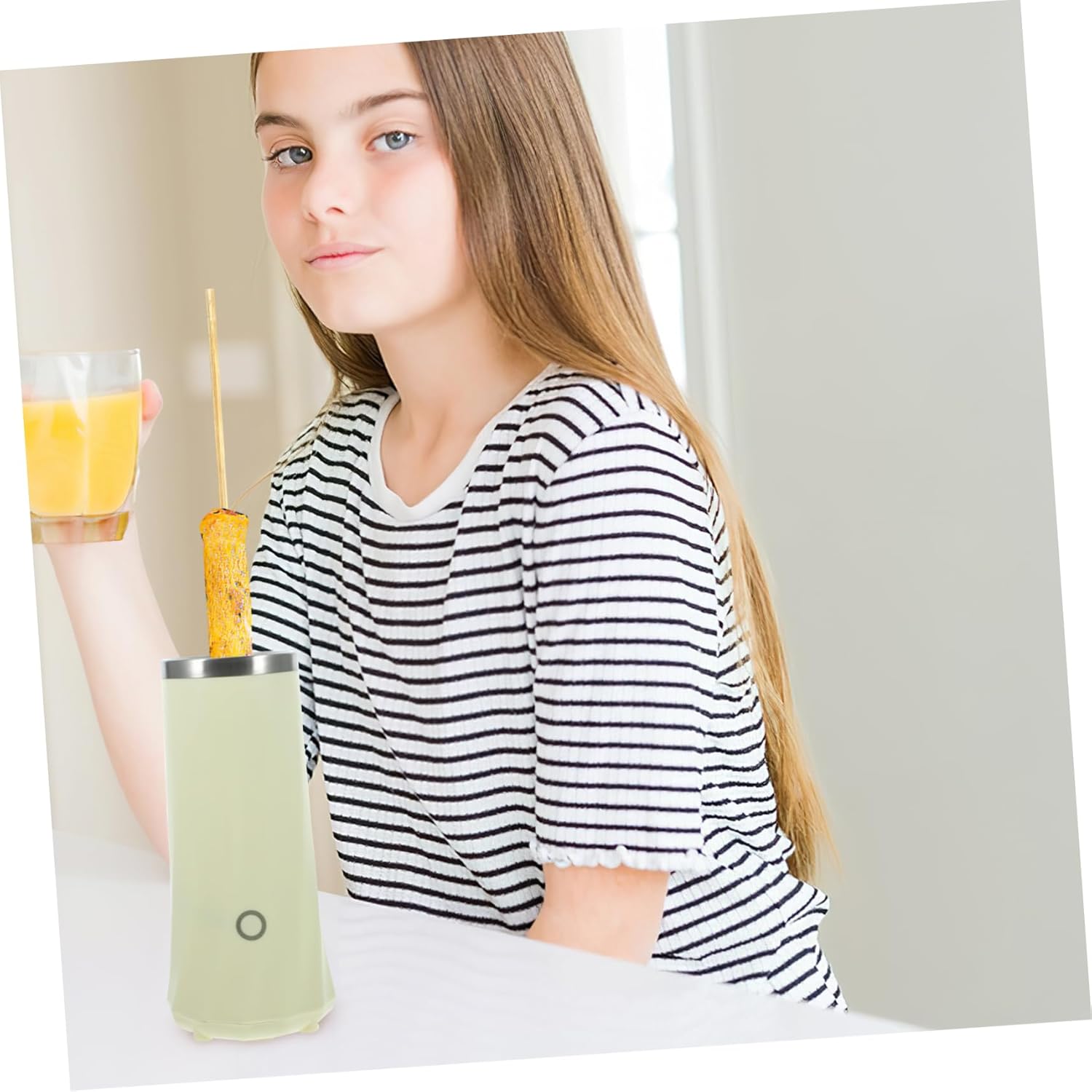 Automatic Electric Egg Sausage Roll Maker Vertical Cooking Machine for Breakfast Multifunctional Mini Egg Roller with Even Heating Easy to Clean and Safe Kitchen Appliance for