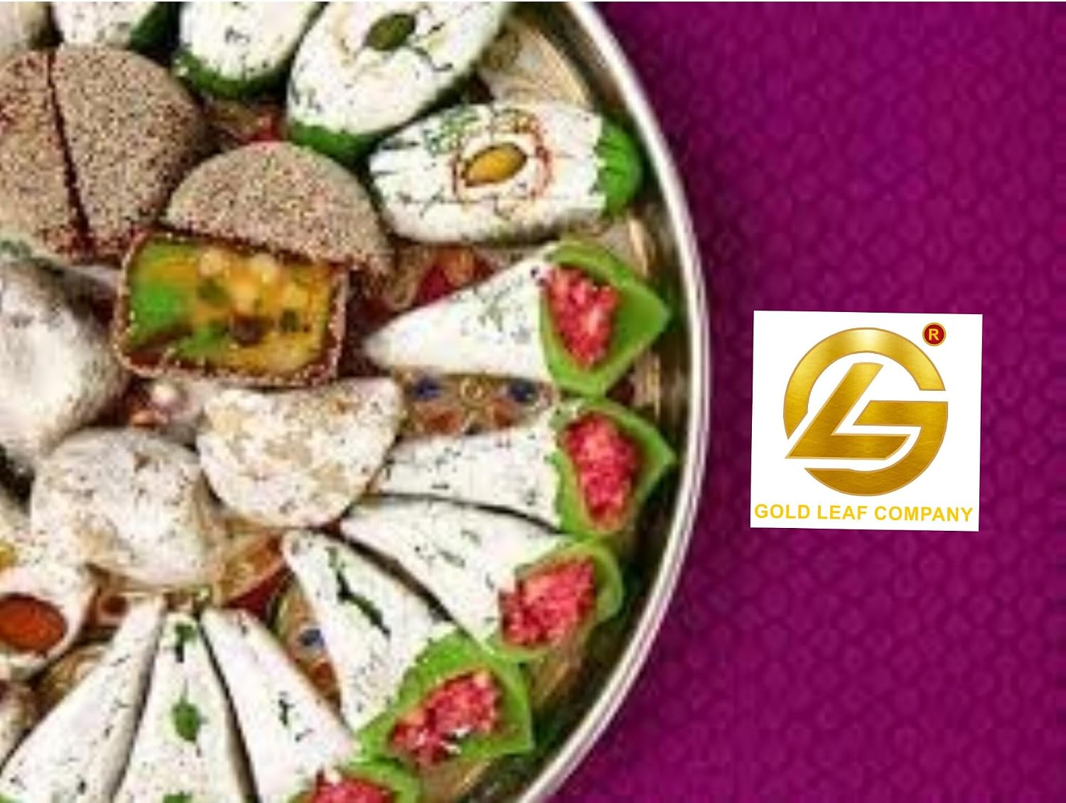 GLC Pure 99.99% Edible Silver Leaf Varak (waraq) – Food Grade Silver Foil Sheets) for Cake Decorating, Indian Sweets & Dessert Garnish (50)
