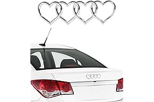 Silver 3D Metal Car Logo Badge Emblem Decal Trunk Sticker for Audi