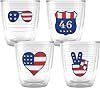 Tervis American Groove Collection Made in USA Double Walled Insulated Tumbler Travel Cup Keeps Drinks Cold & Hot, 12oz - 4pk, Classic