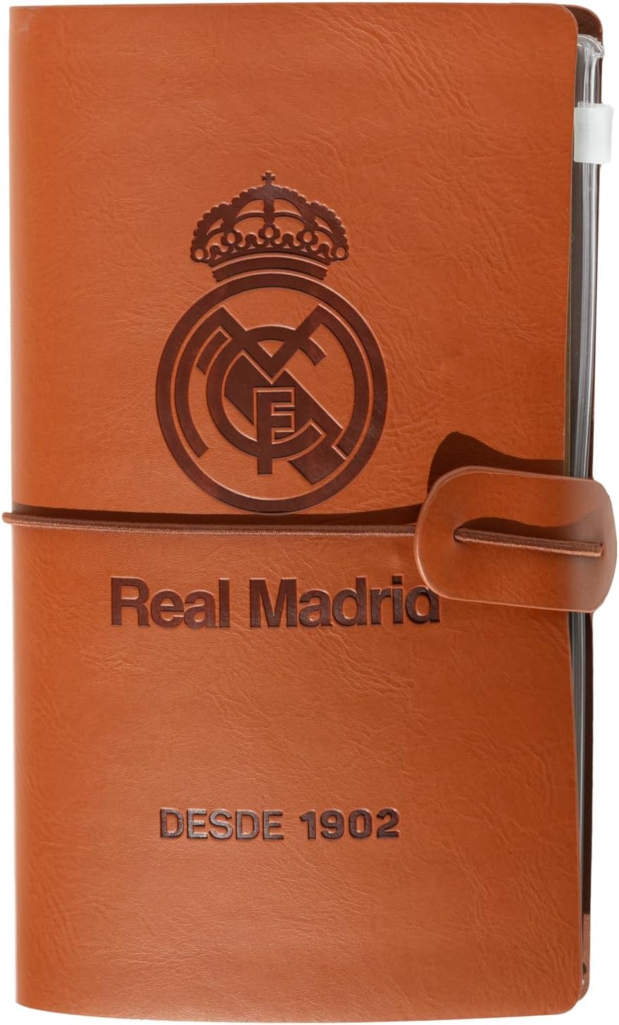 Grupo Erik Real Madrid Travel Journal Notebook - Travelling Gifts, Football | Travel Accessories for Women & for Men, Travelling Essentials, Diary Planner Notebook | Real Madrid Gifts under 15 Pounds