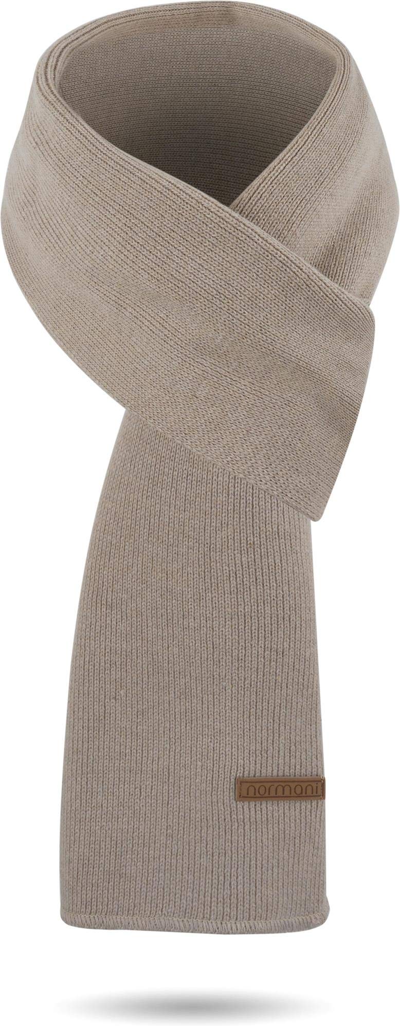 Winterschal und Strickmütze aus Merinowolle für Damen und Herren im Set