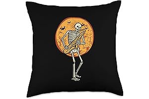 Intriguing Skeleton Saxophonist Pillow Adds Eerie Jazz to Your Halloween Decor