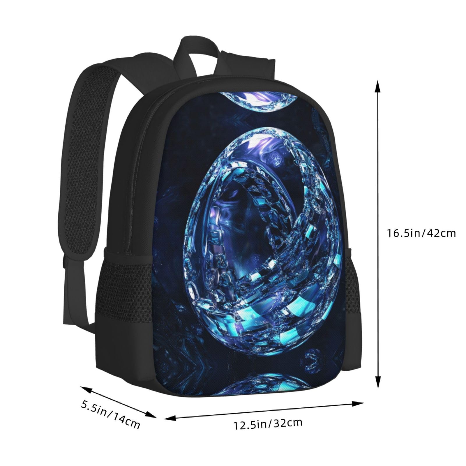 Cubispex Plecak Unisex 15,6 cala Laptop Czarny Oxford Plecak