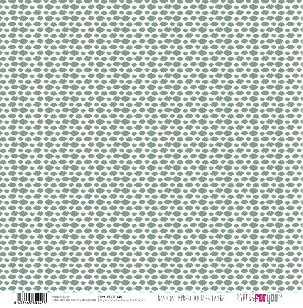 Papers For You - Zestaw papierów do scrapbookingu | Kolekcja "Podstawy obowiązkowe Laurel" | Zawiera 10 dwustronnych dokumentów o różnych wzorach | Rozmiar 30,48 x 30,48 cm (12" x 12")