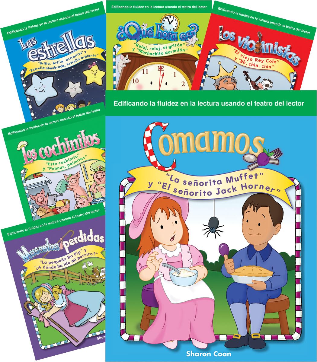 Teacher Created Materials - Reader's Theater: Children's Rhymes (Spanish) - 6 Book Set - Grades Prek-K - Guided Reading Level A