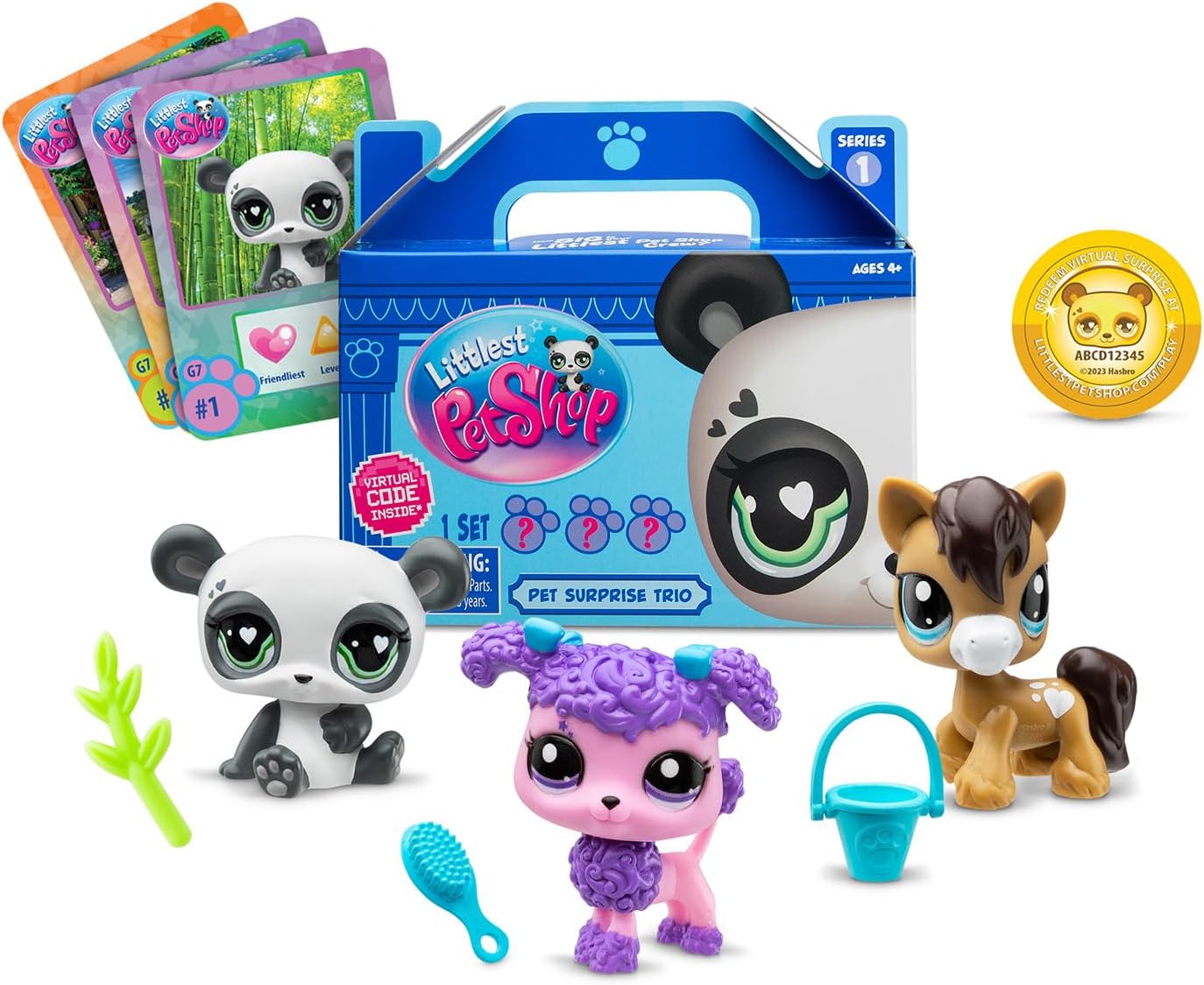 Littlest Pet Shop - 3 Pets Surprise - Collectible Animals - Official Licence - Cute Little Animals - BF00568