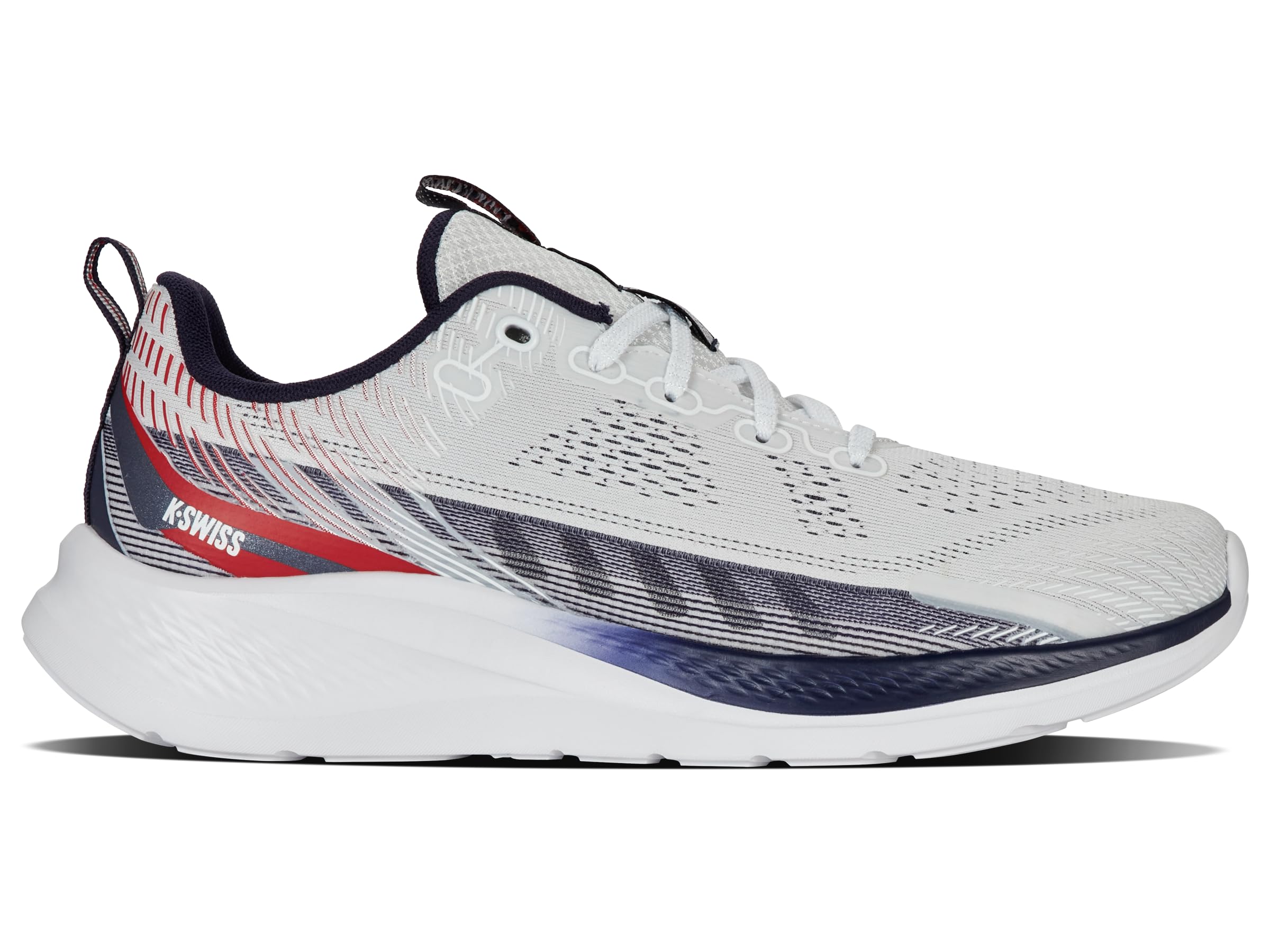 K-Swiss Men's Proto Trainer, White/Peacoat/Mars Red, 9.5 M