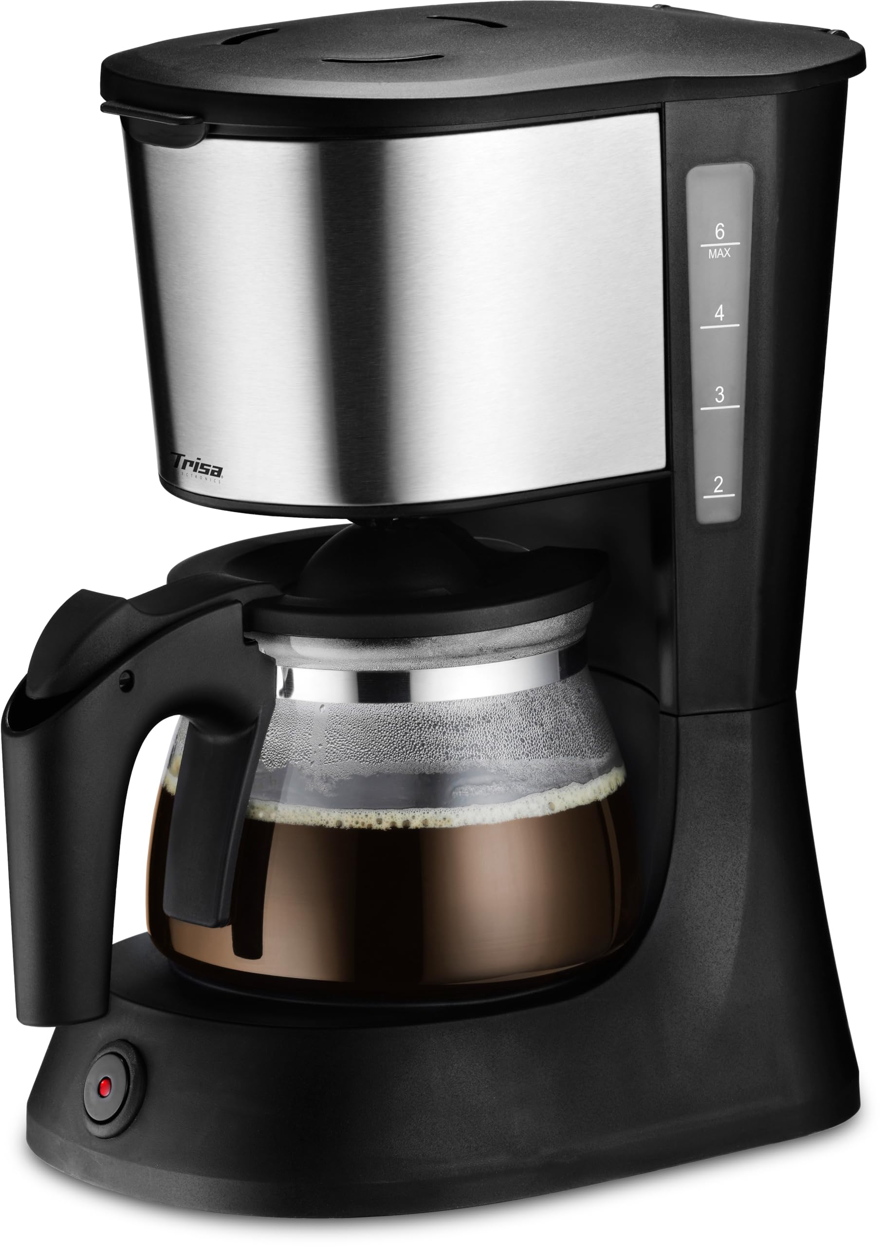 Trisa Perfect Coffee 6 - Cafetera de goteo (6 tazas), color negro