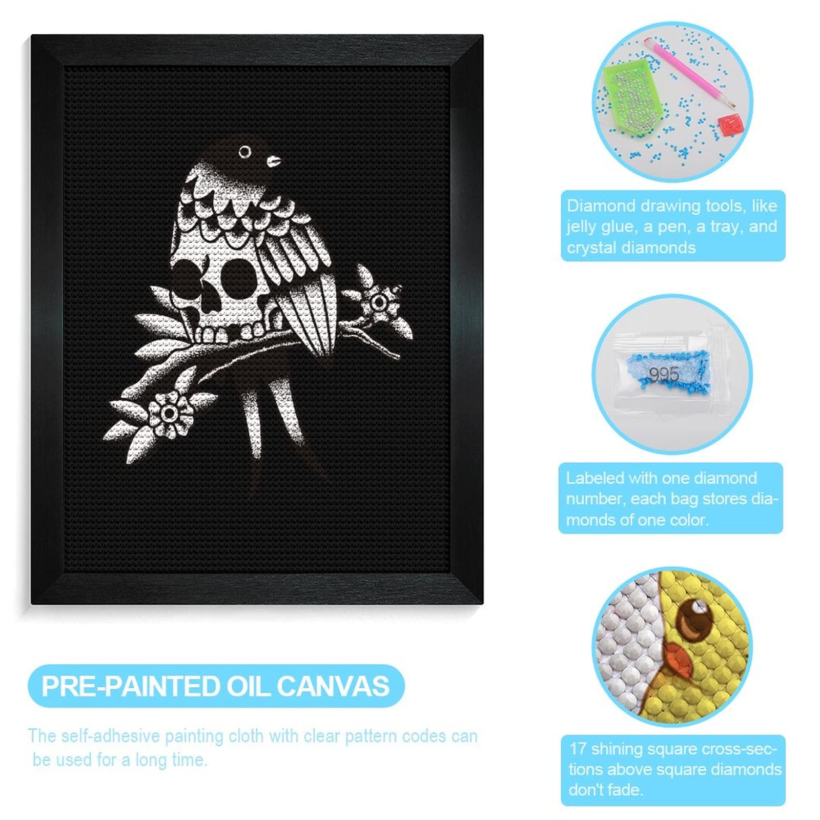 Kit Completo Per Pittura A Mosaico Fai Da Te In 5D Bambini/Adulti Drago
