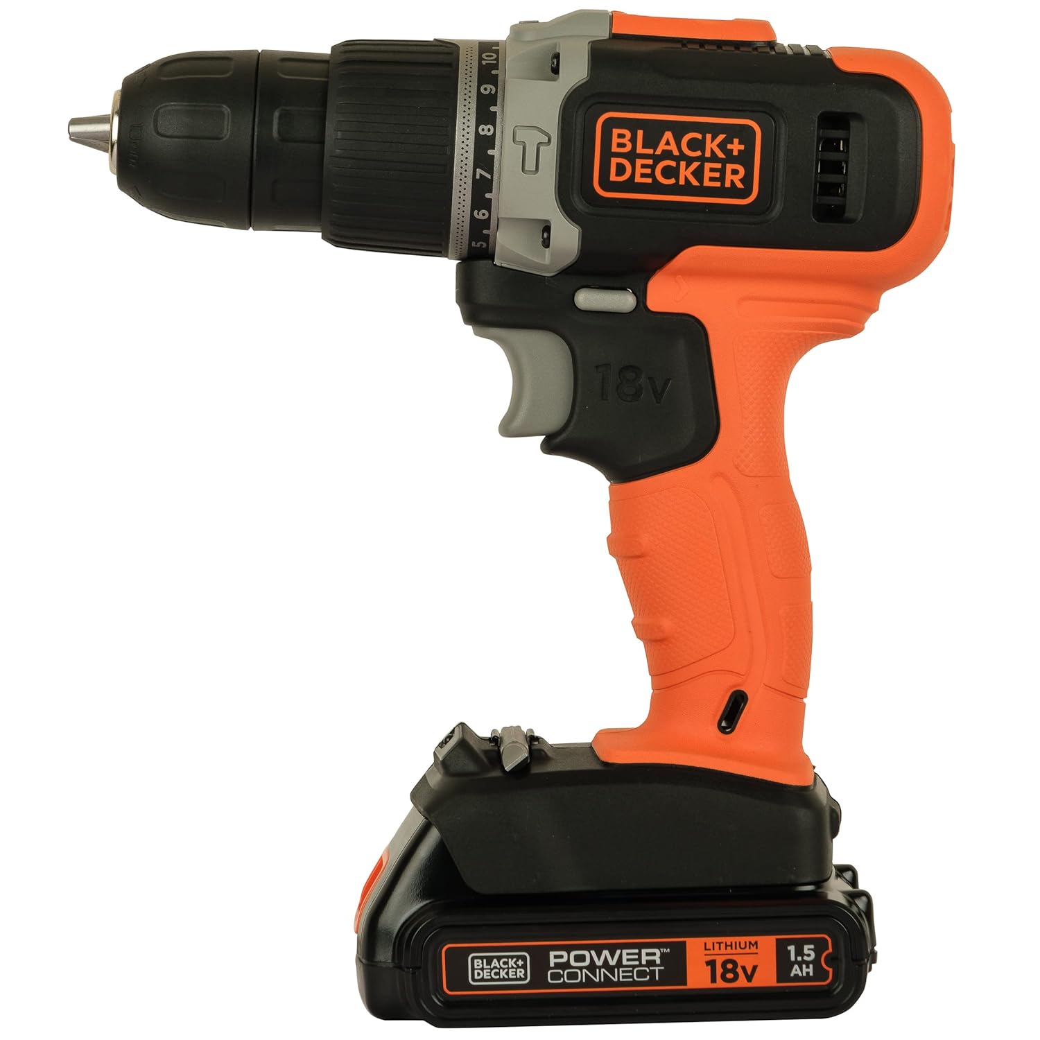 BLACK+DECKER BCD003C1 Cordless Hammer Drill side view