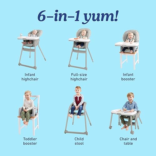 Miniatura 10 de Graco Table2Table Premier Fold 7 en 1 Silla alta convertible  Se convierte en asiento elevador de comedor mesa para niños y más Maison