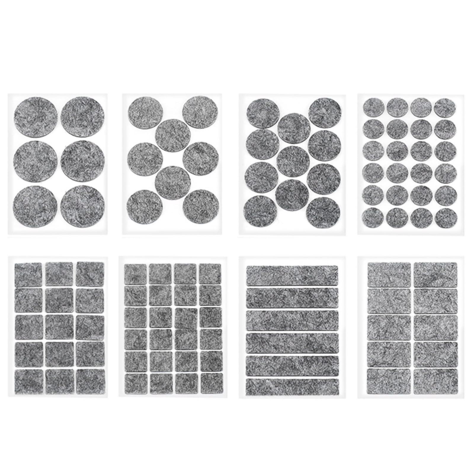 8 Deslizadores Fieltro Muebles 39 Mm Autoadhesivos | Protege Suelos Con Blanco Y Negro - ZD Trading