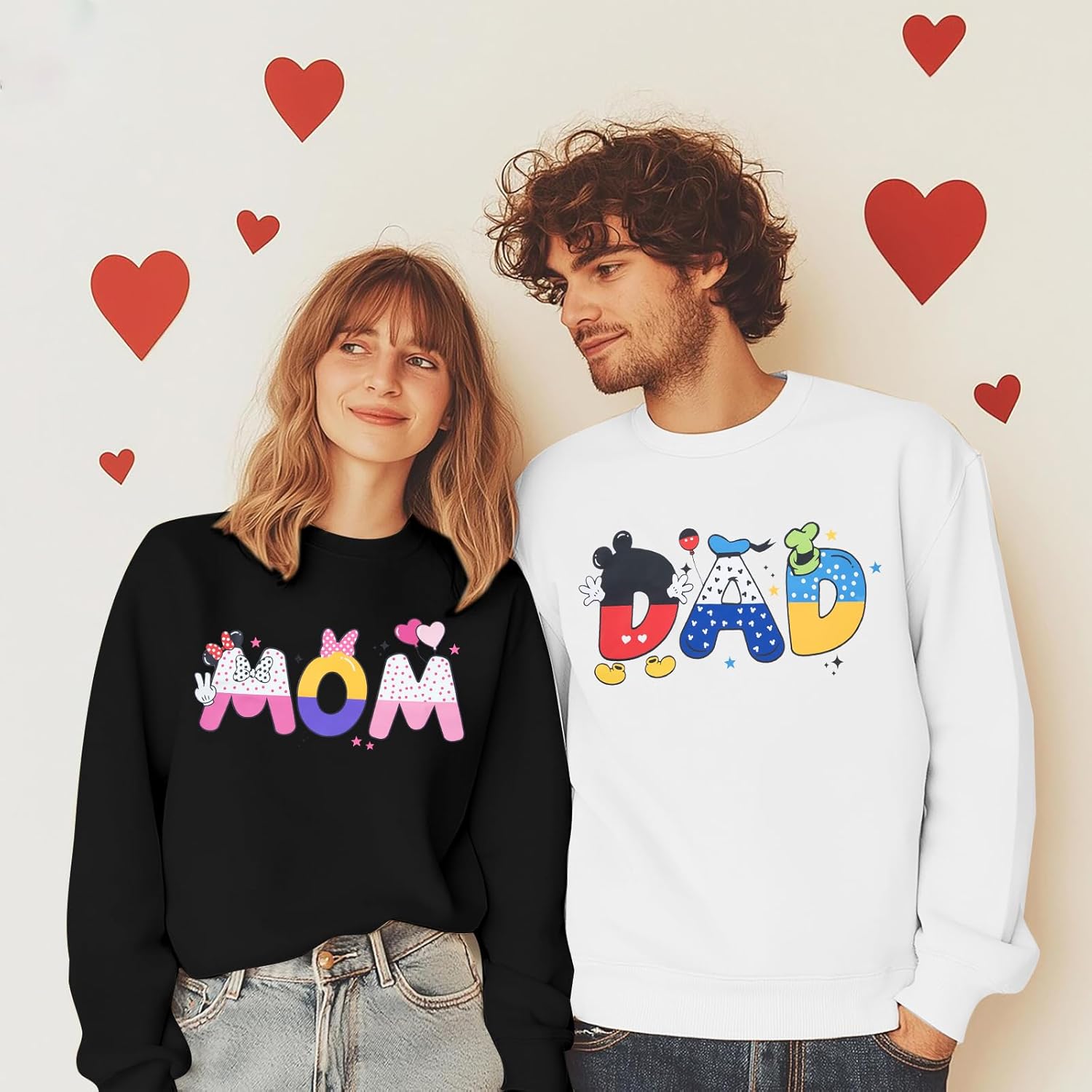 ASTANFY Mom Sweatshirt Dad Sweatshirts Magical Family Matching Outfits Mom and Dad Long Sleeve Shirt Mother Father Day Tops - Image 3