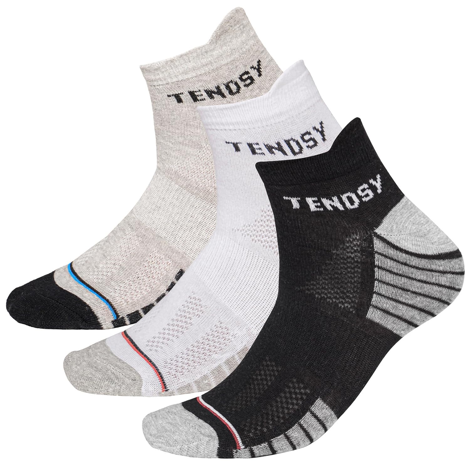 Men's Cotton Ankle Socks for Running, Gym & Sports | Breathable Soft Fabric, Sweat Absorbing Athletic Socks | Free Size, Pack of 3 Comfortable Pairs-image-32