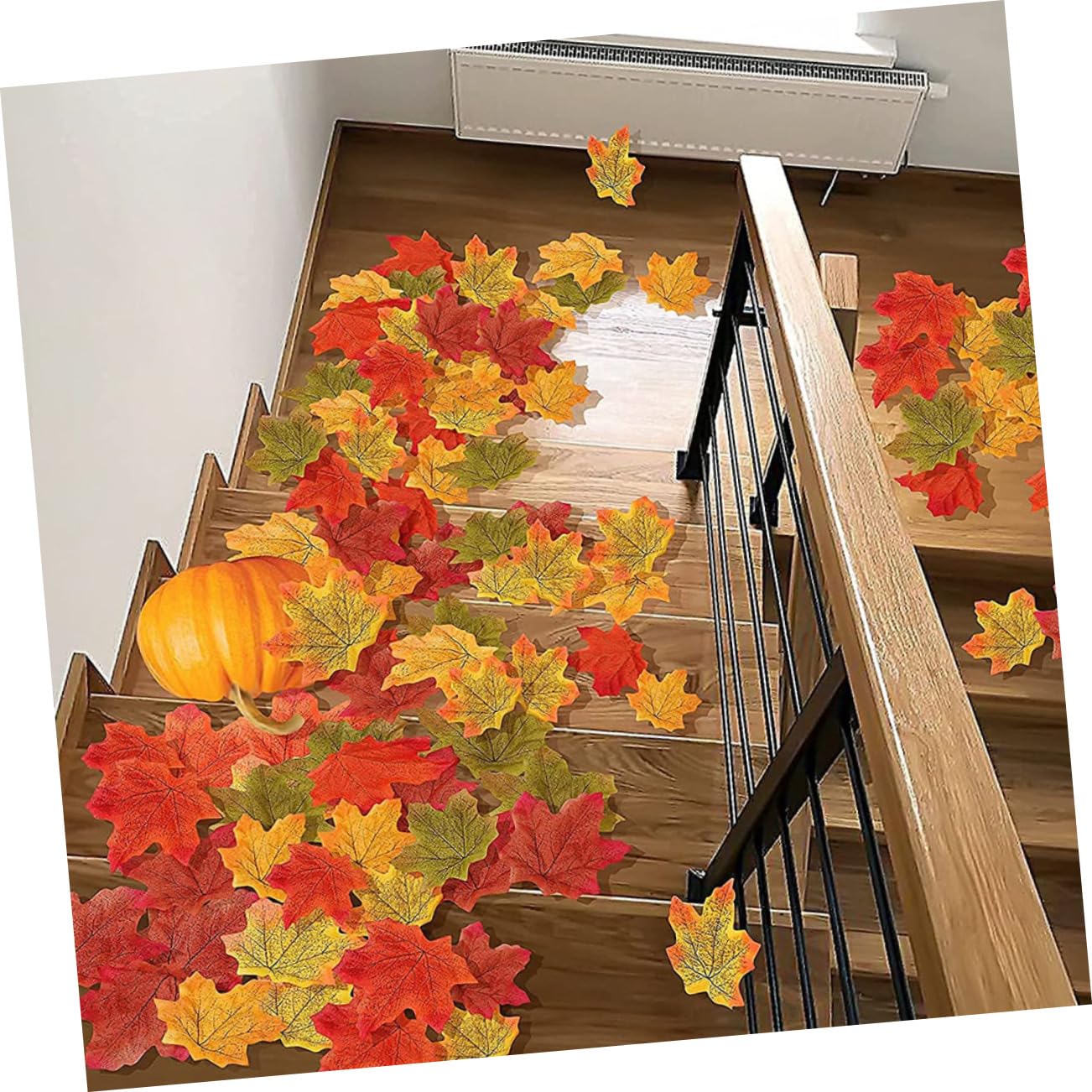 MAGICLULU 1000 STK Künstliche Ahornblätter Herbstdeko Blattdekor Ahorn Fallen Ahornblätter Im Herbst Falsches Herbstblatt Erntedank Blätter Gefälschte Blätter Hochzeit Stoff