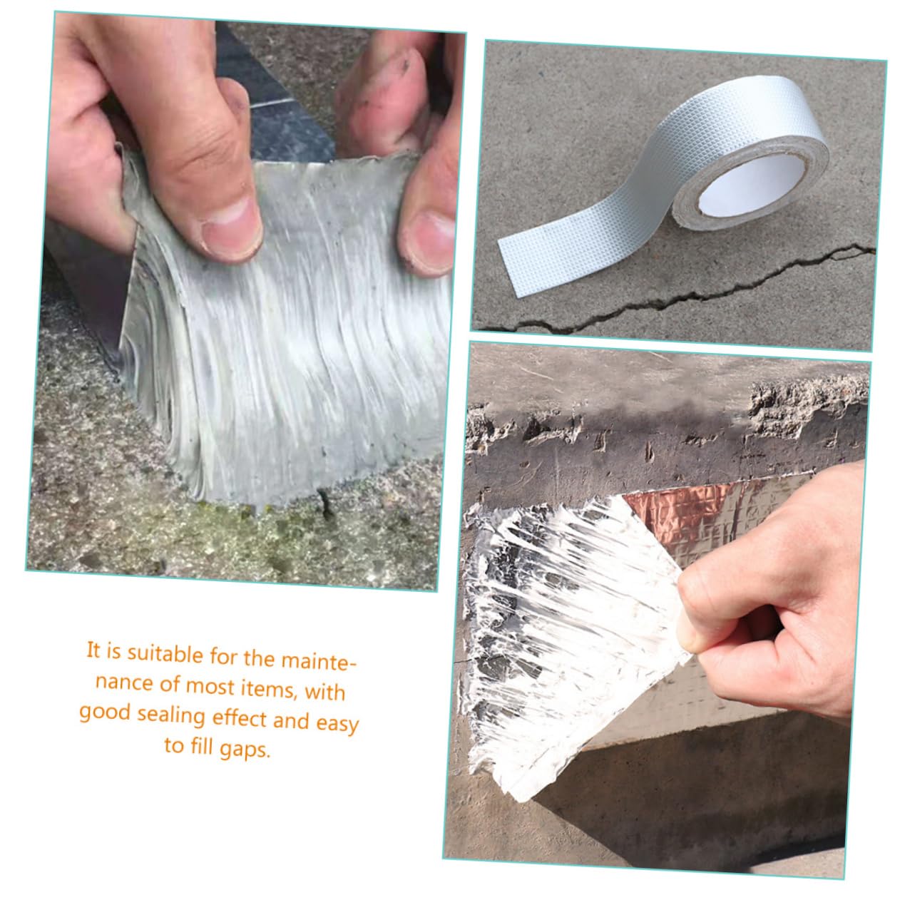 CIYODO Butyl Tape 2 Pack Leak Proof Butyl Waterproof Tape for Roof Patching Pipeline Seal Leak Proof