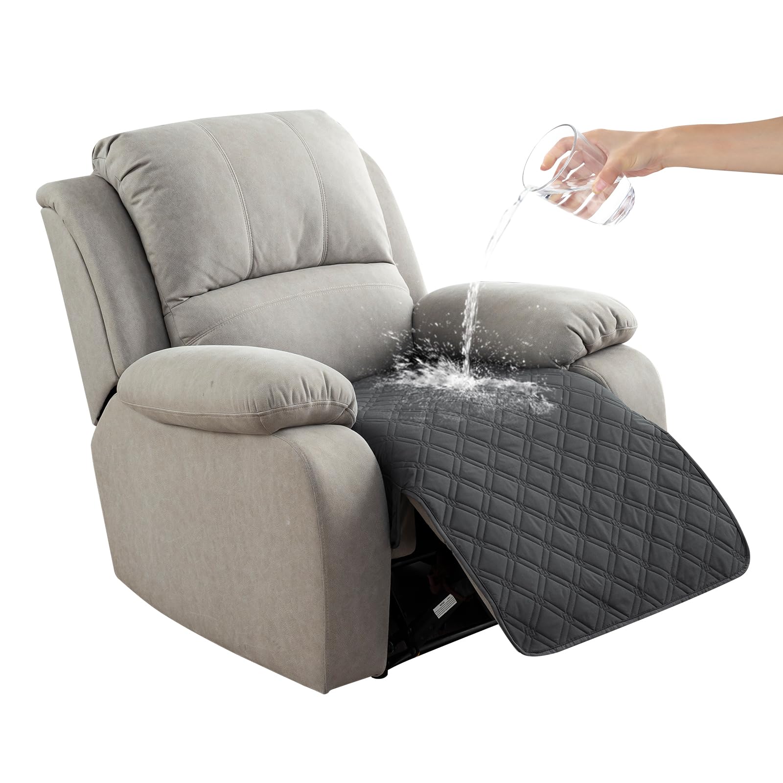 Genina 100% Waterproof Recliner Chair Covers, Non-Slip Furniture Protector