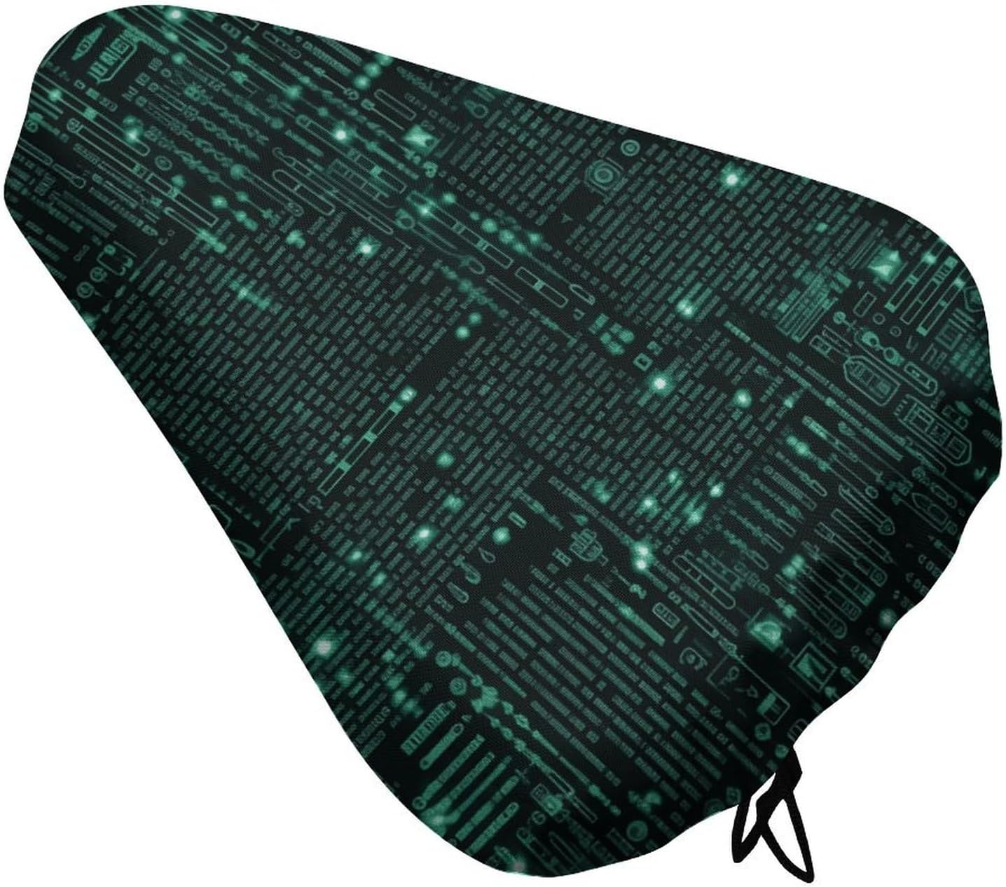 Hacker Bike Seat Cushion Waterproof Road Bike Seat Cover for Women Men Comfort Bicycle Seat Rain Cover with Drawstring Padded Mountain Bikes Saddle Fit for Exercise Stationary Bikes